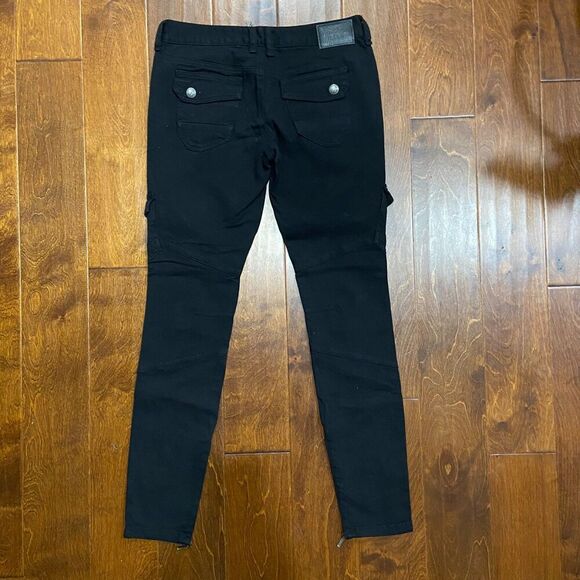 Affliction x Fast & Furious Raquel Cargo Slim Fit Black Denim Jeans Mens 29 x 30 - Picture 5 of 12